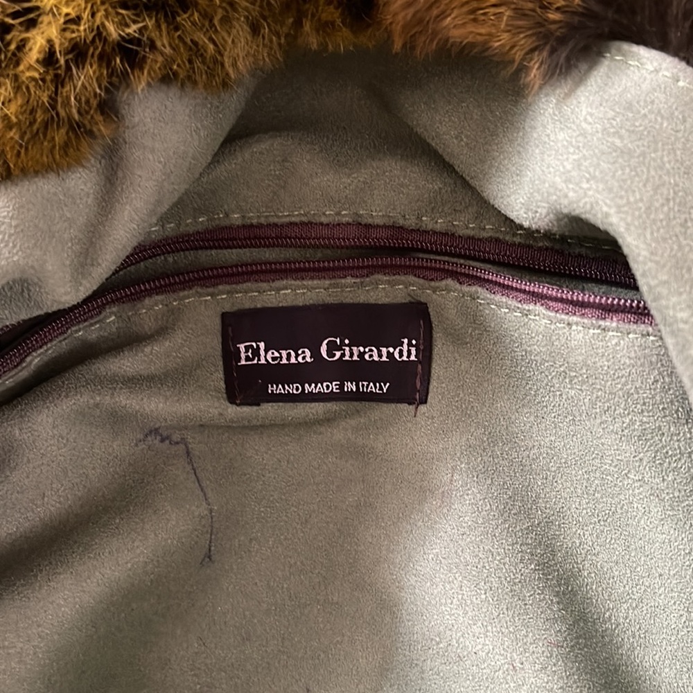Elena Girardi large rabbit fur shoulder bag - Picture 10 of 11